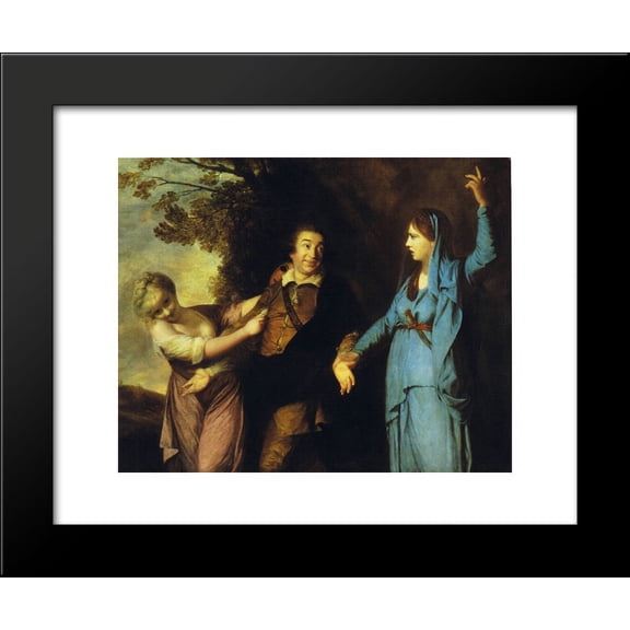 Garrick Between Tragedy and Comedy 20x24 Framed Art Print by Reynolds, Joshua