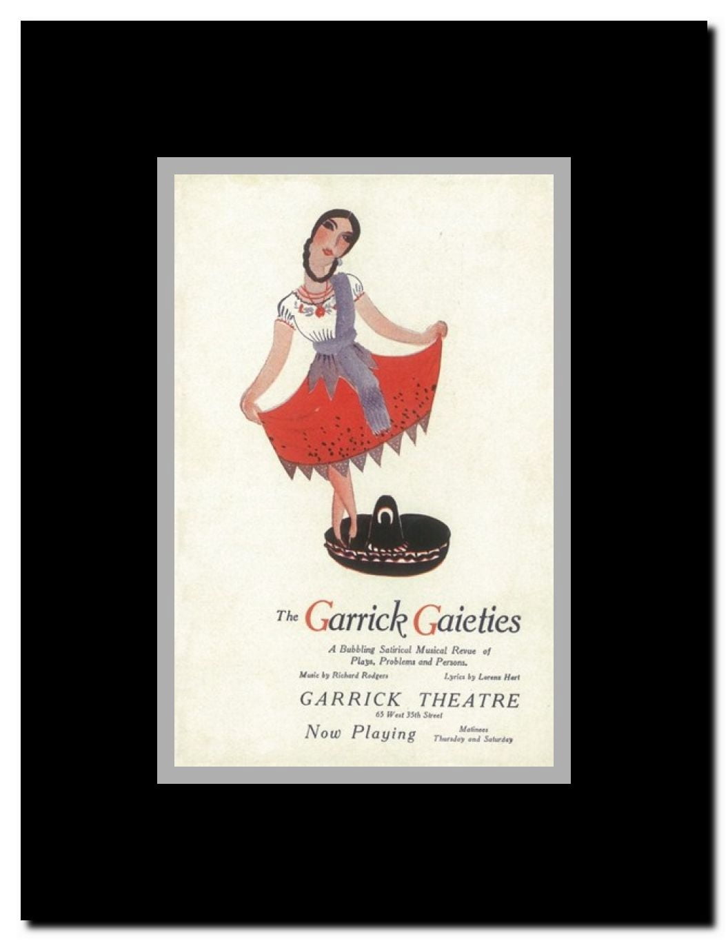 Garrick Gaieties (Broadway) Framed Movie Poster