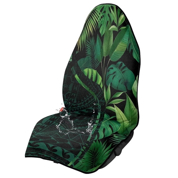 Garronmavis 1 PC Multi-Functional Waterproof Front Car Seat Towel Cover, Sweat-Proof Easy Installation Seat Protector, Universal Fit for Cars SUV Trucks Sedan Van for Gym Workout Hiking Running
