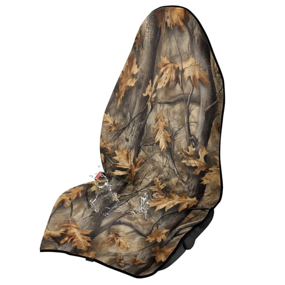 Garronmavis 1 PC Waterproof Front Car Seat Towel Cover, Stain and Sweat Resistant Non-Slip Universal Fit Seat Protector, for Cars SUV Trucks Van, Ideal for Gym Workout Beach Hiking Trips