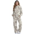 thumbnail image 1 of Garronmavis Camo Sweatsuits for Women Set 2 Piece Camo Hoodies Sweatshirt Lounge Sets with Pockets Winter Spring Fall Outfits Pullover, Size S, 1 of 6