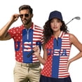 thumbnail image 1 of Garronmavis 250th Anniversary Matching Golf Shirts for Couple Racerback Design Golf Tennis Tank Top Soft and Comfortable 4-Way Stretch for Golf Tennis Hiking Running Gym, 1 of 6