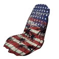 thumbnail image 1 of Garronmavis American Flag Palm Front Car Seat Towel Cover Sweat Stain Resistant with Storage Bag Car Seat Protector Universal Fit for Cars SUV Trucks Sedan Van, 1 of 9