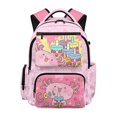 thumbnail image 1 of Garronmavis Axolotl Boba Girls Backpack Adjustable Shoulder Straps School Bag Multi-Pocket Book Bag 17 inch for 8-12 Elementary School Students Back to School Gift, 1 of 8