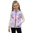 thumbnail image 1 of Garronmavis Axolotl Girls Sleeveless Vests Size 9-10 Wind Proof Daisy Girls Outerwear Vest Sleevless Versatile Fall Winter Warm Outerwear With Pockets Soft Fall Outfits Fashion Clothing, 1 of 7