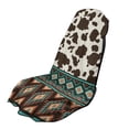 thumbnail image 1 of Garronmavis Aztec Cow Print Car Seat Towel Cover with Seat-Mount Pockets Quick-Dry & Compact, Use as Picnic Blanket, Swim Towel, Gym Mat, 1 of 7