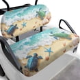 thumbnail image 1 of Garronmavis Beach Turtle Starfish Golf Cart Elastic Seat Covers Universal for Heat Protection Split Backrest Front Seat Cover for All Weather Conditions Interior Accessiores, 1 of 6