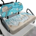 thumbnail image 1 of Garronmavis Beach Turtle Universal Golf Cart Seat Covers Accessories Golf Cart Seat Protectors Smooth Surface Polyester Interior Decor Accessiores for Heat Protection, 1 of 6