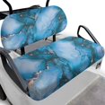 thumbnail image 1 of Garronmavis Blue Marble Golf Cart Seat Covers Universal Fit All Weather Breathable Polyester Interior Accessories for Daily Use Easy Install and Clean Front Seat Cover for Golfer, 1 of 6
