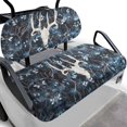 thumbnail image 1 of Garronmavis Blue Reindeer Skull Universal Golf Cart Seat Cover Replacement Polyester Split Backrest Front Seat Cover Interior Accessiores Suitable for All Weather Conditions, 1 of 6