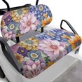 thumbnail image 1 of Garronmavis Bohemian Flower Golf Cart Front Seat Covers Breathable Polyester Front Seat Cover Decor Accessiores for Enhance Interior Beauty No Stapler Needed, 1 of 6