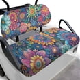 thumbnail image 1 of Garronmavis Bohemian Flower Golf Cart Seat Covers Accessories for All Seasons Lightweight Polyester Golf Cart Replacement Seat Cover Easy Installation Universal Fit, 1 of 6
