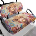 thumbnail image 1 of Garronmavis Bohemian Highland Cow Golf Cart Seat Covers Accessories for All Brand Universal Fit Soft Polyester Golf Cart Elastic Seat Covers Summer Decor Accessiores, 1 of 6