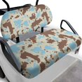 thumbnail image 1 of Garronmavis Brown Blue Camouflage Universal Golf Cart Seat Covers Accessories Suitable for All Weather Conditions Interior Accessiores Golf Cart Replacement Seat Cover, 1 of 6