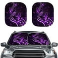 thumbnail image 1 of Garronmavis Butterfly 2 Pack Car Front Windshield Sunshade ,Reflected Sun Glare Anti-UV Car Interior Protector Sunshades, 1 of 5