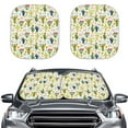 thumbnail image 1 of Garronmavis Cactus Windshield Sunshades 2 PC Foldable Car Sun Shade Front Window Sun Blocker for Women Girls Car,28.5 x 25.5 Inch, 1 of 5