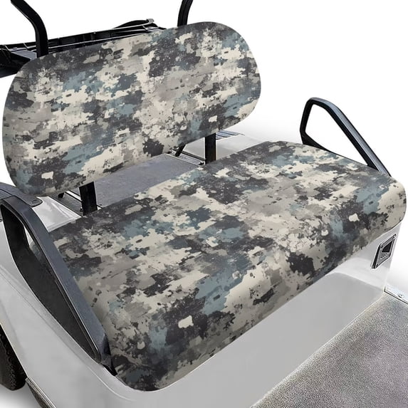 Garronmavis Camouflage Print Golf Cart Seat Cover Replacement Universal Soft Split Backrest Front Seat Cover Interior Accessiores Smooth and Simple Fit All Golf Cart Brand