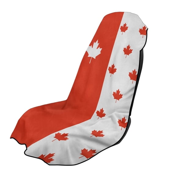Garronmavis Canada Maple Leaf Car Seat Towel Cover 1 PC Sweat Resistant for Post Workout Easy 1 Minute Installation Includes Storage Bag Fits Cars SUVs Trucks Sedan Van