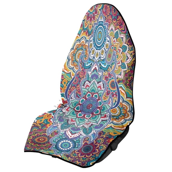 Garronmavis Car Seat Towel Cover 1 PC Post Workout Sweat Absorbent Easy Installation Water Resistant Stain Resistant Non Slip Universal Fit for Cars SUV Trucks Sedan Van