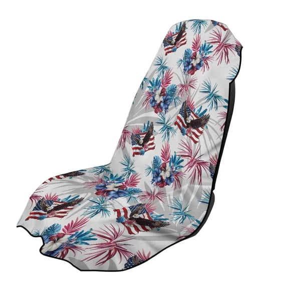 Garronmavis Car Seat Towel Cover Breathable Front Car Seat Towel Cover 1 PC Multi-Functional Easy Installation Includes Storage Bag for Most Cars SUVs Trucks Sedans Vans Auto Interior Decor