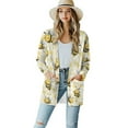 thumbnail image 1 of Garronmavis Cardigan Sweaters for Women Open Front Knit Sweater Lightweight Cardigan Jacket Plus Size Fall Coats Loose Cover Up Casual Blouse Tops Bees, 1 of 6