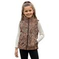 thumbnail image 1 of Garronmavis Cute Brown Camo Girls Sleeveless Vests 4T Wind Proof Girls Outerwear Vest Sleevless Versatile Fall Winter Warm Outerwear With Pockets Soft Fall Outfits Fashion Clothing, 1 of 7