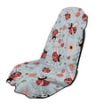 thumbnail image 1 of Garronmavis Cute Ladybug Car Seat Towel Cover Stain Resistant Breathable Non-Slip 1 PC Easy Install Front Seat Protector with Storage Bag for Cars SUV Trucks Sedan Van, 1 of 9