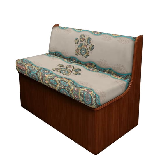Garronmavis Datura Paw RV Dinette Cushion Covers Camper Cushion Cover Stretchable RV Seat Covers Dinette Booth Cushions Washable Couch Cover for RV Camper Car Bench Replacement