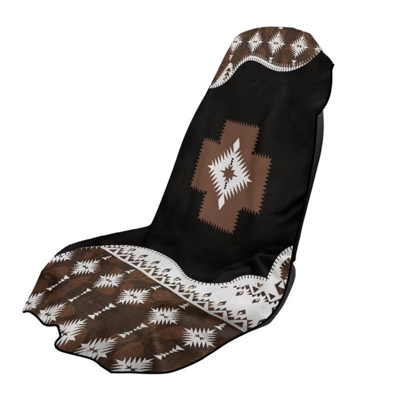 Garronmavis Ethnic Style Car Seat Towel Fast Drying Material Includes Storage Bag Beach Gym Outdoor Adventure Ready
