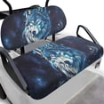 thumbnail image 1 of Garronmavis Galaxy Wolf Golf Cart Seat Covers for Golfer Breathable Polyester Interior Accessories for Sun Protection No Stapler Need Front Seat Cover Universal Fit All Weather, 1 of 6
