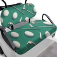 thumbnail image 1 of Garronmavis Golf Club Green Golf Cart Seat Covers Accessories for All Seasons Universal Fit Split Backrest Front Seat Cover for Heat Protection Decor Accessiores for Interior, 1 of 6
