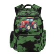 thumbnail image 1 of Garronmavis Green Camo Tractor Backpack for Boys, 17 Inch Lightweight School Bag for Ages 9-12, Elementary Backpack with 600D Breathable & Multi-Pockets, 1 of 7