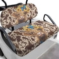 thumbnail image 1 of Garronmavis Highland Cow Golf Cart Seat Covers Universal Fit All Brand, Breathable Soft Polyester Fabric Split Backrest Front Seat Cover for Daily Use and Enhance Interior Beauty, 1 of 6