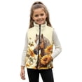 thumbnail image 1 of Garronmavis Horse Kids Outerwear Vest Size 5-6 Comfortable Sunflowers Boys Zip Up Vests Versatile Zipper Winter Sleeveless Jacket with Pockets Fashion Warm Winter Coat with Pocket, 1 of 7