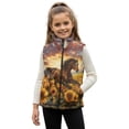 thumbnail image 1 of Garronmavis Horse Kids Vest 9-10 Comfortable Sunflower Boys Sleeveless Vests Lightweight Sleeveless Jackets Outerwear with Pockets Stylish Warm Soft Outerwear Jacket with Pockets, 1 of 7