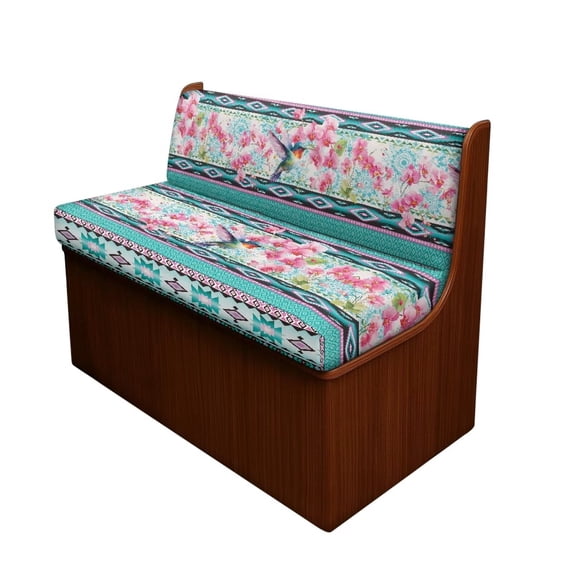 Garronmavis Hummingbird Cherry Blossom Aztec RV Dinette Cushion Covers RV Stretch Sofa Seat Slipcovers Wood Panels Camper Couch Cushion Covers 2 PCS Loveseat Slipcovers RV Interior Decor