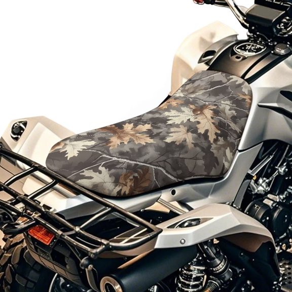 Garronmavis Hunting Camo Forest ATV Seat Cover Protector Waterproof 4-Wheeler Seat Cushion Covers Compatible with Most ATV for Sportsman, Rancher, Foreman, Scrambler