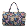 thumbnail image 1 of Garronmavis Large Floral Quilted Duffle Bag for Women, Weekender Overnight Bag Carry On Travel Bag with Luggage Sleeve, Cute Gym Dance Hospital Tote with Zipper Pockets, 1 of 7