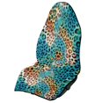 thumbnail image 1 of Garronmavis Leopard Front Car Seat Towel Cover Sweat Protection for Sports Workout Use Easy Installation Water-Resistant Stain Resistant Universal Fit for Cars SUV Trucks Sedan Van, 1 of 8