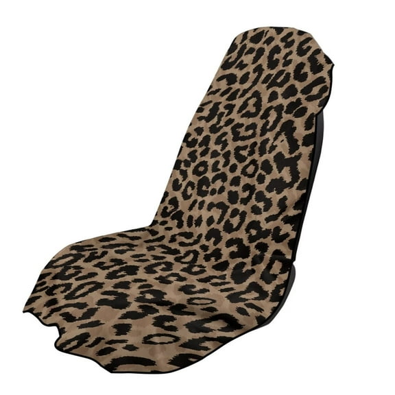 Garronmavis Leopard Print Towel Car Seat Covers Car Seat Towel Covers with Storage Bag Easy Install Quick-Dry with Storage Bag Multi-Use for Gym, Yoga, Camping