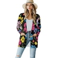 thumbnail image 1 of Garronmavis Lightweight Cardigans for Women Open Front Cardigan Sweater with Pockets Kimono Cardigan Loose Cover Up Plus Size Aesthetic Hibiscus Flower, 1 of 6