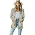 thumbnail image 1 of Garronmavis Long Sleeve Cardigan Sweater with Pockets Womens Lightweight Cardigan Plus Size Jacket Coat Knit Sweater Thin Beach Cover Up Top Daisy Butterfly, 1 of 6