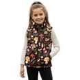 thumbnail image 1 of Garronmavis Mushroom Forest Girls Outerwear Vest Size 2T Versatile Winter Lightweight Sleeveless Jacket with Pocket Stand Collar Girls Zippered Vest Warm Fall Outfits Fashion Clothing, 1 of 7