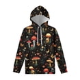 thumbnail image 1 of Garronmavis Mushroom Womens Fashion Hoodies Pullover Oversized Hooded Sweatshirt with Kangroo Pocket Long Sleeve Hooded Shirts Casual Fall Outfits, 1 of 6