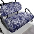 thumbnail image 1 of Garronmavis Palm Tree Blue Golf Cart Elastic Seat Covers Four Seasons Lightweight Split Backrest Front Seat Cover for Daily Protection Interior Accessiores No Stapler Needed, 1 of 6