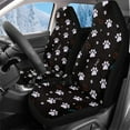 thumbnail image 1 of Garronmavis Paw 2 Piece Fuzzy Car Seat Cover Front and Rear Cushion Covers Washable Auto Protectors for Most Cars, 1 of 7