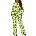 thumbnail image 1 of Garronmavis Pickled Cucumber Pajama Sets for Women 2 Piece Soft Long Sleeve Button Down Sleepwear Comfortable Lounge Set Womens PJs with Pockets Nightwear Outfit for Ladies, 1 of 7