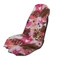 thumbnail image 1 of Garronmavis Pink Leopard Love Heart Car Seat Towel Cover Stain Resistant Easy Installation Multi-Functional Front Car Seat Protector with Storage Bag for Most Cars SUV Trucks Sedan Van, 1 of 9