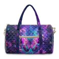 thumbnail image 1 of Garronmavis Purple Galaxy Butterfly Quilted Duffle Bag for Women, Large Weekender Bag Overnight Carry On Bag with Luggage Sleeve for Travel, Gym, Weekend Getaways, 1 of 7