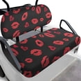 thumbnail image 1 of Garronmavis Red Lip Kiss Print Golf Cart Seat Protectors Soft Polyester Front Cushion Cover with Comfortable Backing, Quick Install for Warmth in Winter and Cooling in Summer, 1 of 6